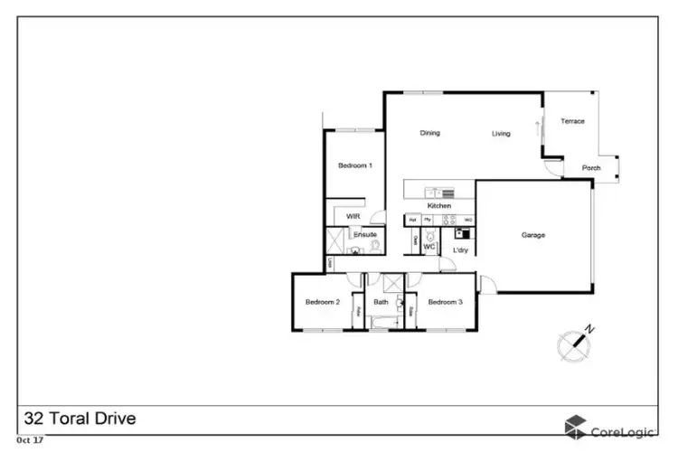 Floorplan of Homely semi-detached listing, 2/32 Toral Drive, Buderim QLD 4556