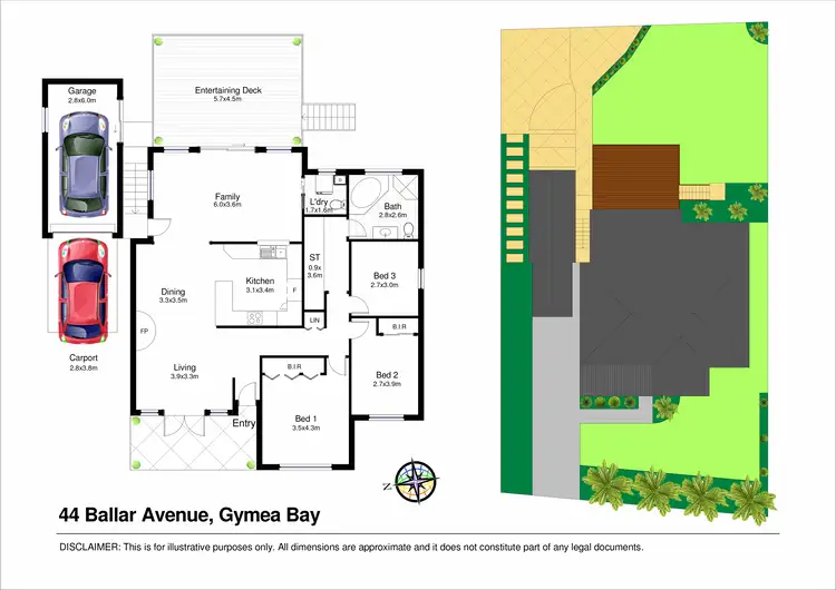 Floorplan of Homely house listing, 44 Ballar Avenue, Gymea Bay NSW 2227