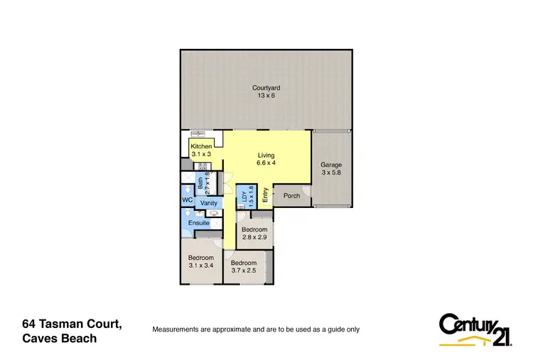 Floorplan of Homely villa listing, 64 Tasman Court, Caves Beach NSW 2281