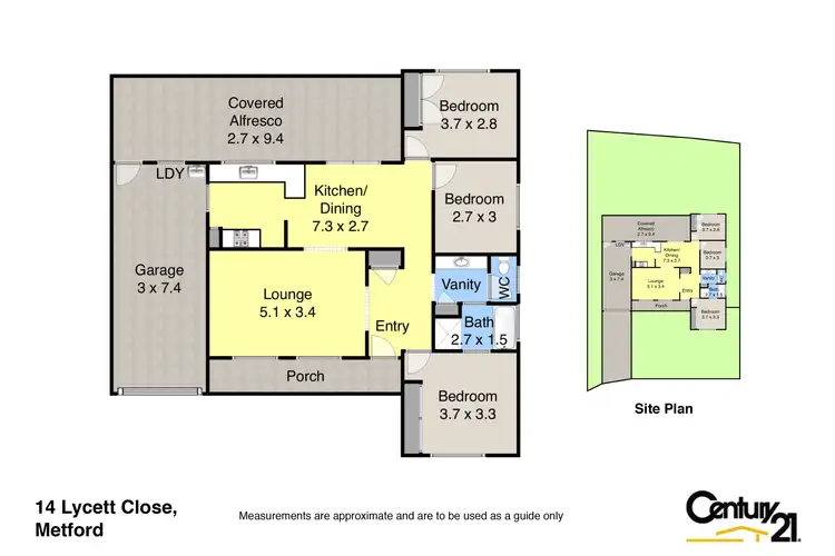 Floorplan of Homely house listing, 14 Lycett Close, Metford NSW 2323