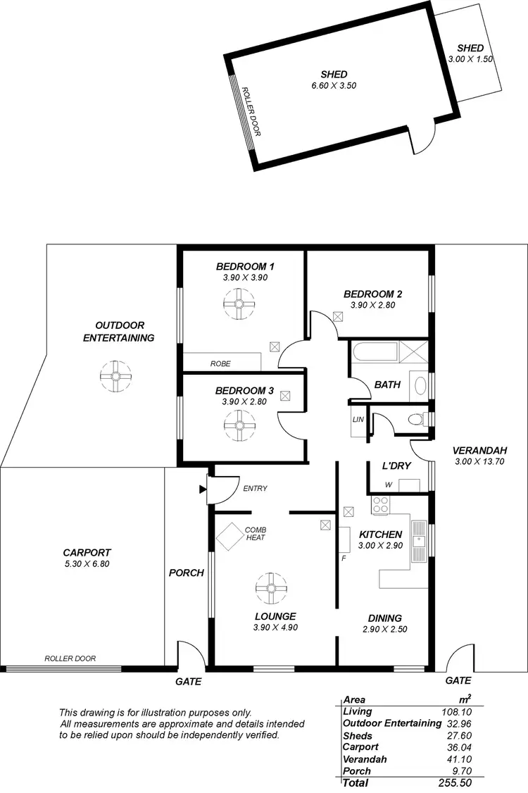 Floorplan of Homely house listing, 15 Allan Place, Reynella SA 5161