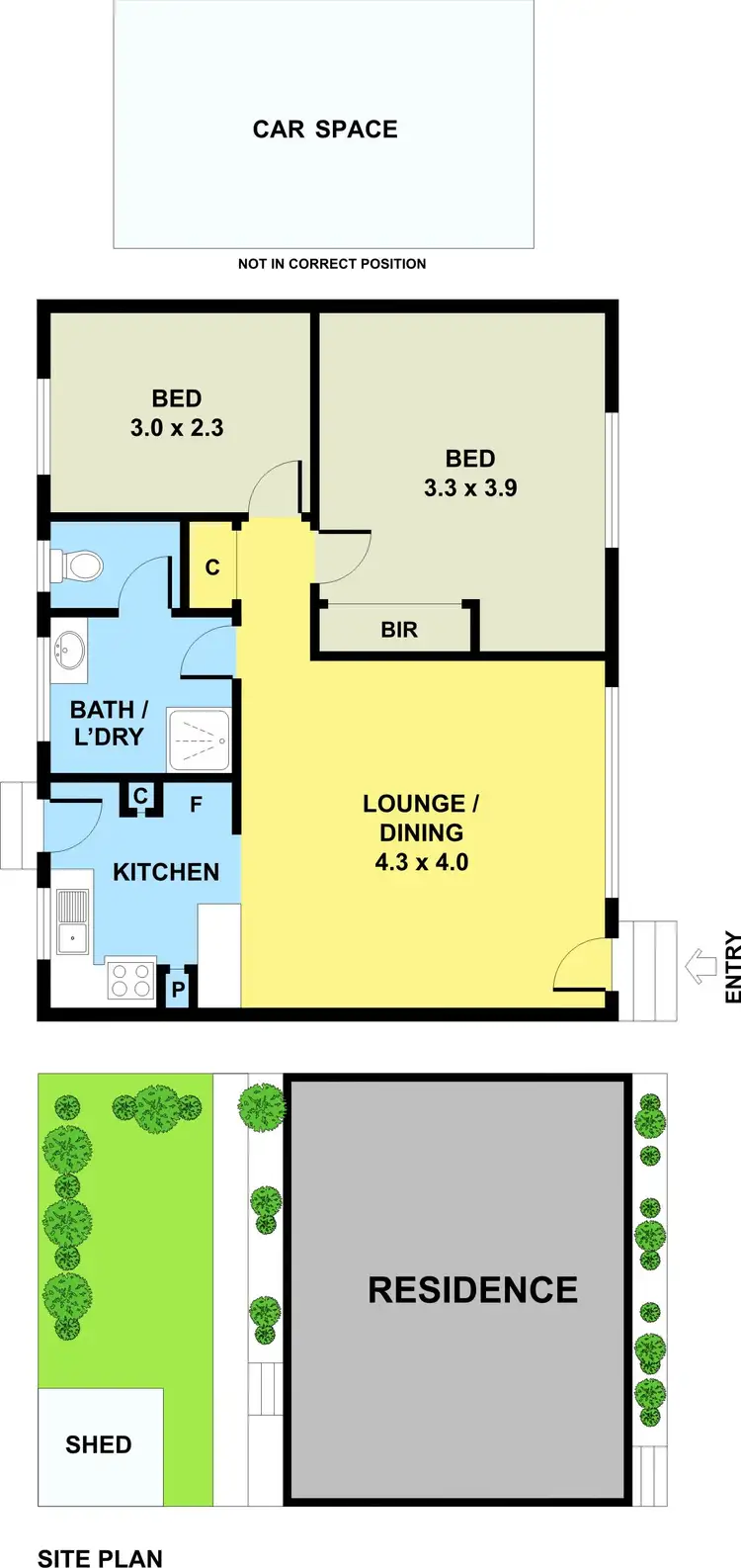Floorplan of Homely unit listing, 6/48A Noble Street, Noble Park VIC 3174