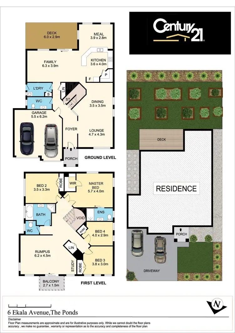 Floorplan of Homely house listing, 6 Ekala Avenue, The Ponds NSW 2769