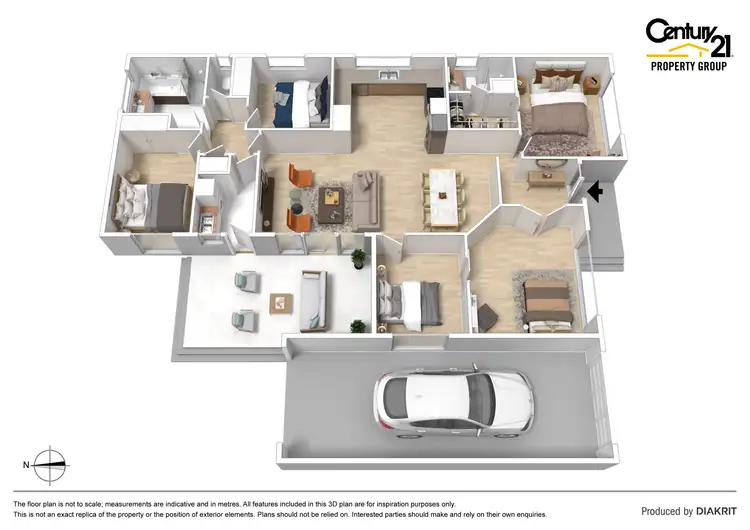 Floorplan of Homely house listing, 17 Dalbeattie Drive, Clarinda VIC 3169