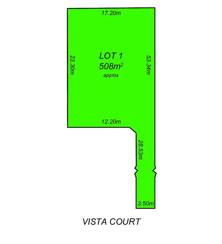 Floorplan of Homely land listing, 23A Vista Court, Reynella SA 5161