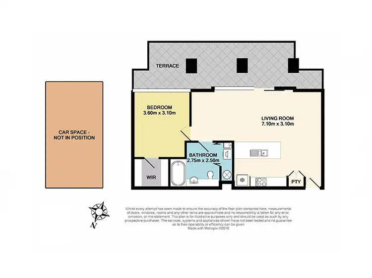 Floorplan of Homely apartment listing, G7/221 Sturt Street, Southbank VIC 3006