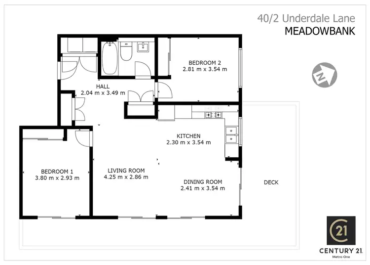 Floorplan of Homely apartment listing, 40/2 Underdale Lane, Meadowbank NSW 2114