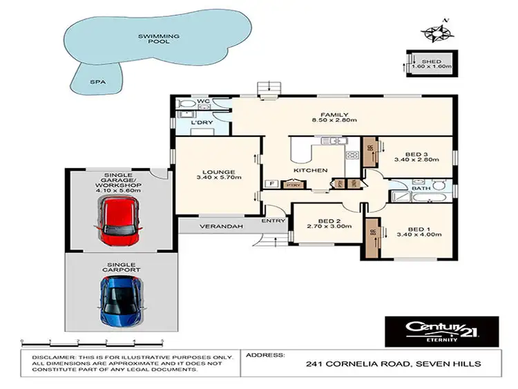 Floorplan of Homely house listing, 241 Cornelia Road, Seven Hills NSW 2147