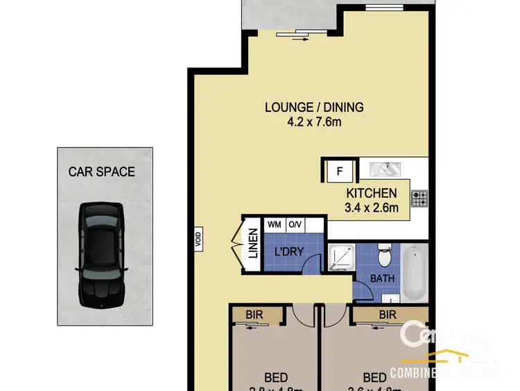 Floorplan of Homely unit listing, 9/69 Bathurst Street, Liverpool NSW 2170