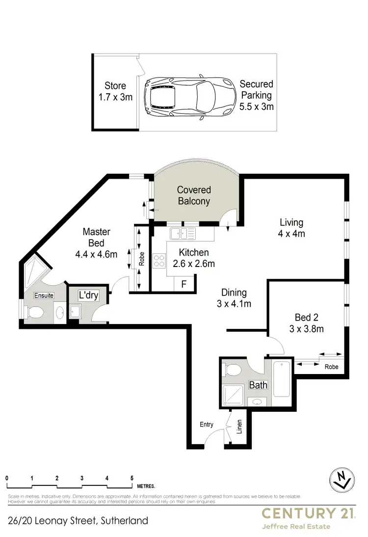 Floorplan of Homely unit listing, 26/20 Leonay Street, Sutherland NSW 2232