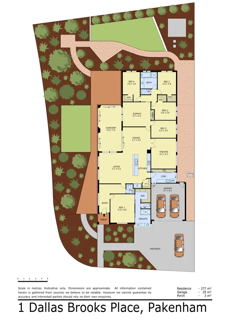 Floorplan of Homely house listing, 1 Dallas Brooks Place, Pakenham VIC 3810