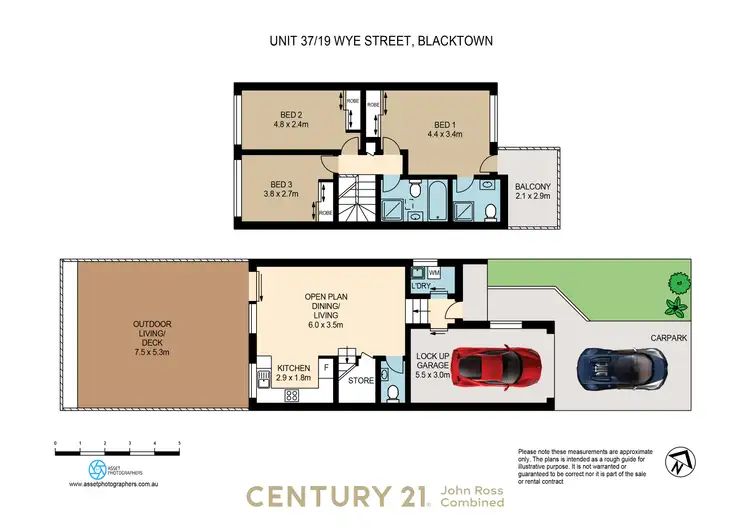 Floorplan of Homely townhouse listing, 37/19 Wye Street, Blacktown NSW 2148