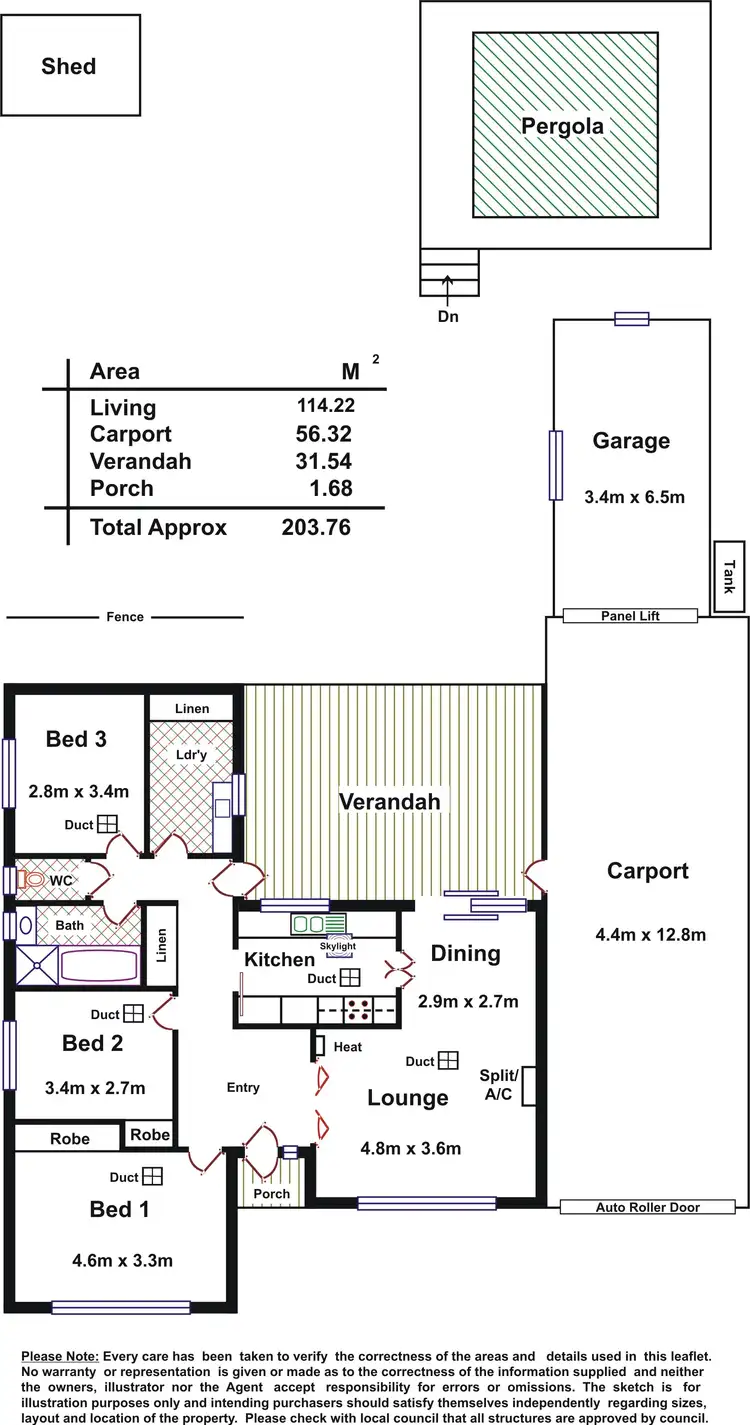 Floorplan of Homely house listing, 2 Folkestone Street, Modbury Heights SA 5092