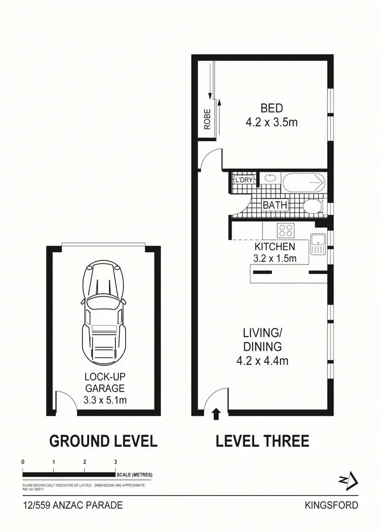 Floorplan of Homely apartment listing, 12/559 Anzac Parade, Kingsford NSW 2032