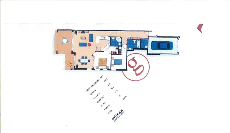 Floorplan of Homely villa listing, 1094/1 The Cove Crescent, Carrara QLD 4211
