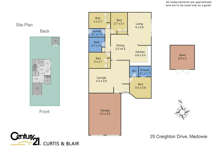 Floorplan of Homely house listing, 25 Creighton Drive, Medowie NSW 2318