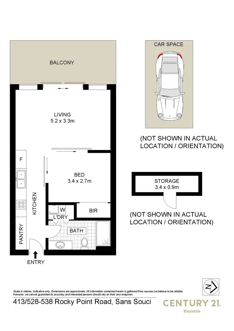 Floorplan of Homely apartment listing, 413/528-538 Rocky Point Road, Sans Souci NSW 2219