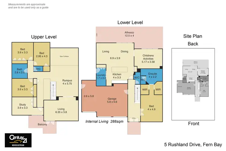 Floorplan of Homely house listing, 5 Rushland Drive, Fern Bay NSW 2295