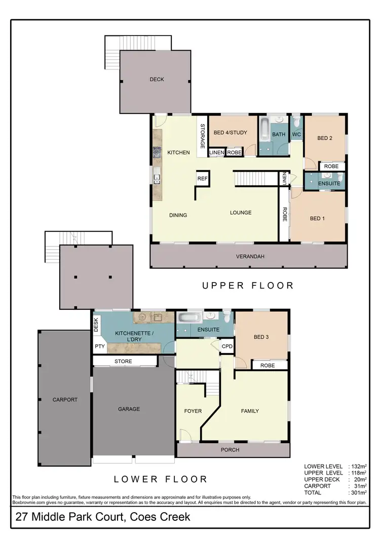 Floorplan of Homely house listing, 27 Middle Park Court, Coes Creek QLD 4560