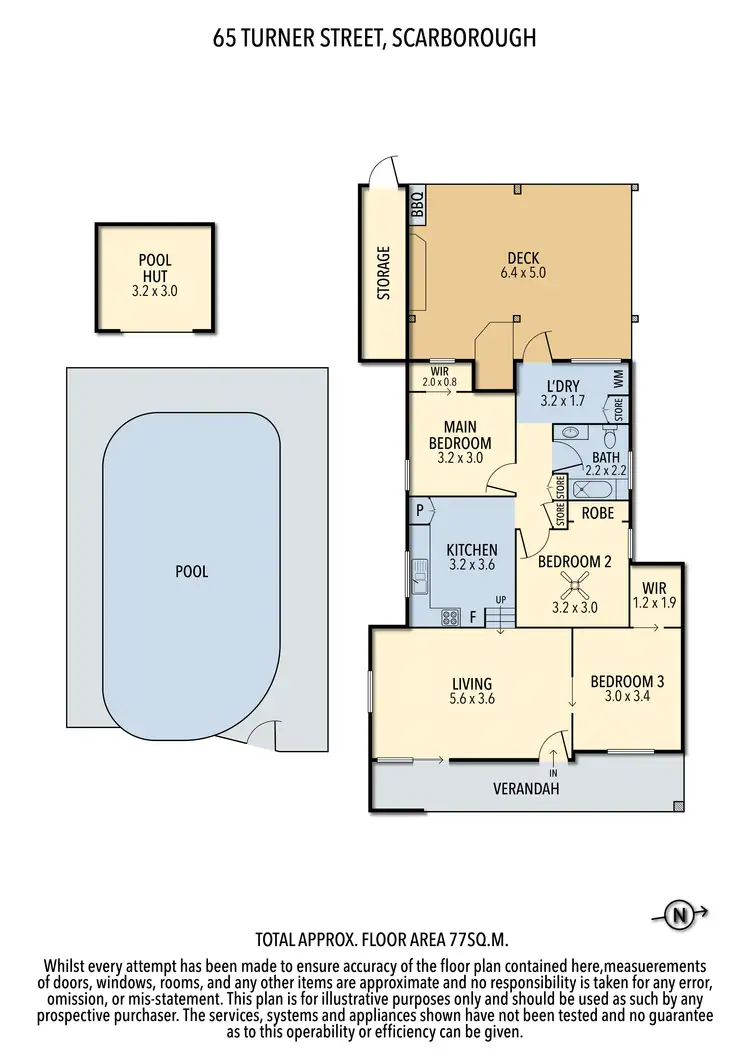 Floorplan of Homely house listing, 65 Turner Street, Scarborough QLD 4020