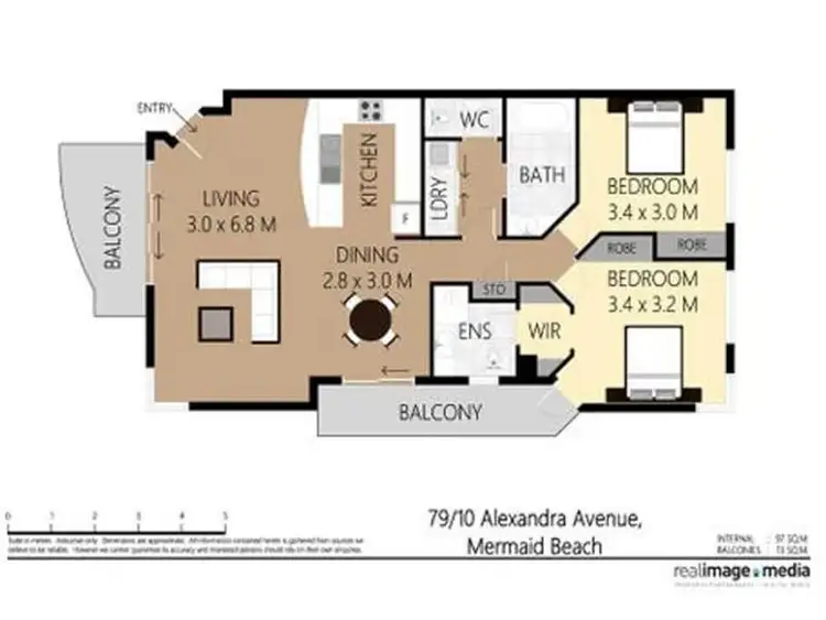 Floorplan of Homely apartment listing, 79/10 Alexandra Avenue, Mermaid Beach QLD 4218