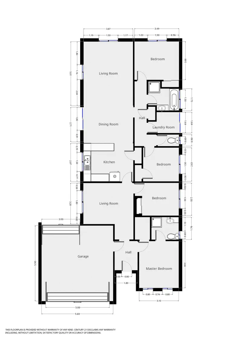 Floorplan of Homely house listing, 5 Pryor Street, Echuca VIC 3564