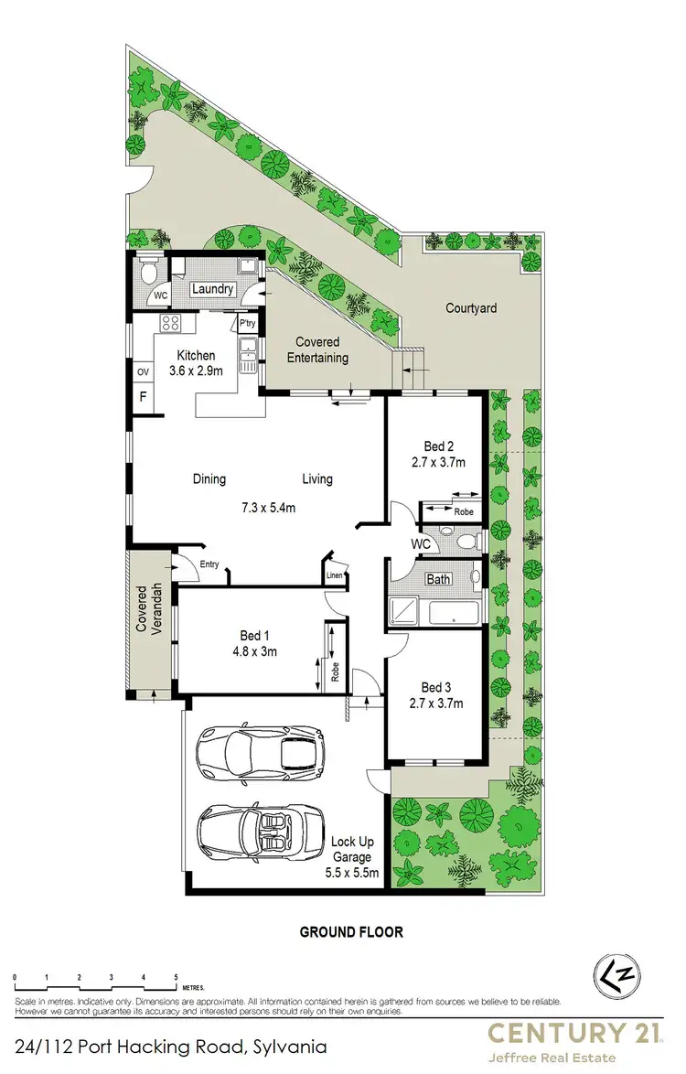 Floorplan of Homely villa listing, 24/112-118 Port Hacking Road, Sylvania NSW 2224