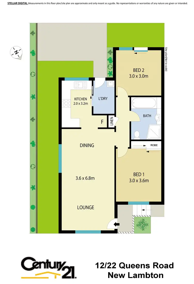 Floorplan of Homely unit listing, 12/22 Queens Road, New Lambton NSW 2305