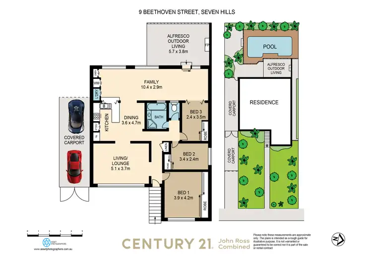 Floorplan of Homely house listing, 9 Beethoven Street, Seven Hills NSW 2147