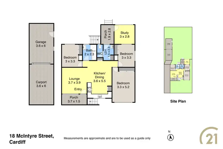 Floorplan of Homely house listing, 18 McIntyre Street, Cardiff NSW 2285