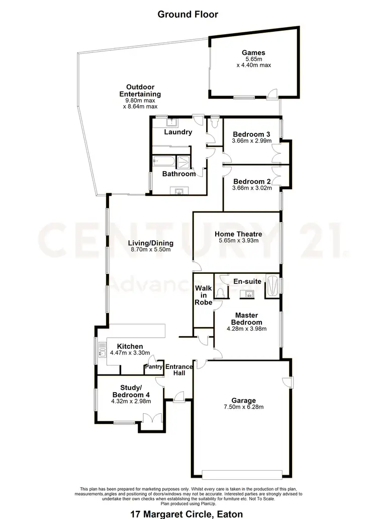 Floorplan of Homely house listing, 17 Margaret Circle, Eaton WA 6232