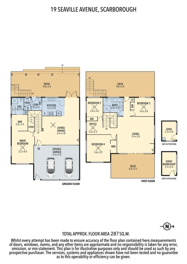 Floorplan of Homely house listing, 19 Seaville Ave, Scarborough QLD 4020