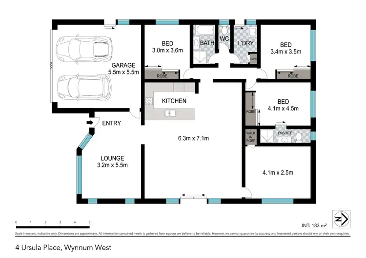 Floorplan of Homely house listing, 4 Ursula Place, Wynnum West QLD 4178