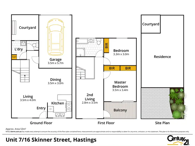 Floorplan of Homely unit listing, 7/16 Skinner Street, Hastings VIC 3915