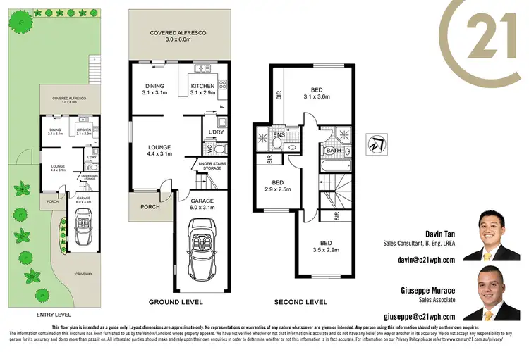 Floorplan of Homely semi-detached listing, 14a Bernard Place, Cherrybrook NSW 2126