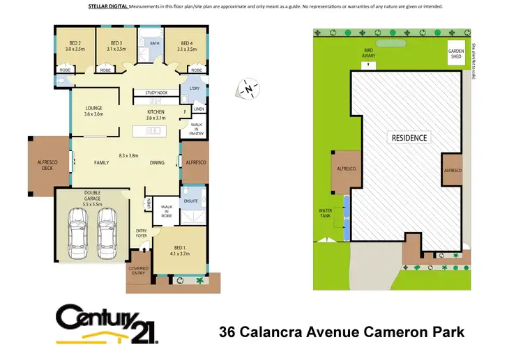 Floorplan of Homely house listing, 36 Calancra Avenue, Cameron Park NSW 2285