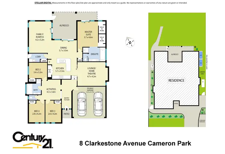 Floorplan of Homely house listing, 8 Clarkstone Avenue, Cameron Park NSW 2285