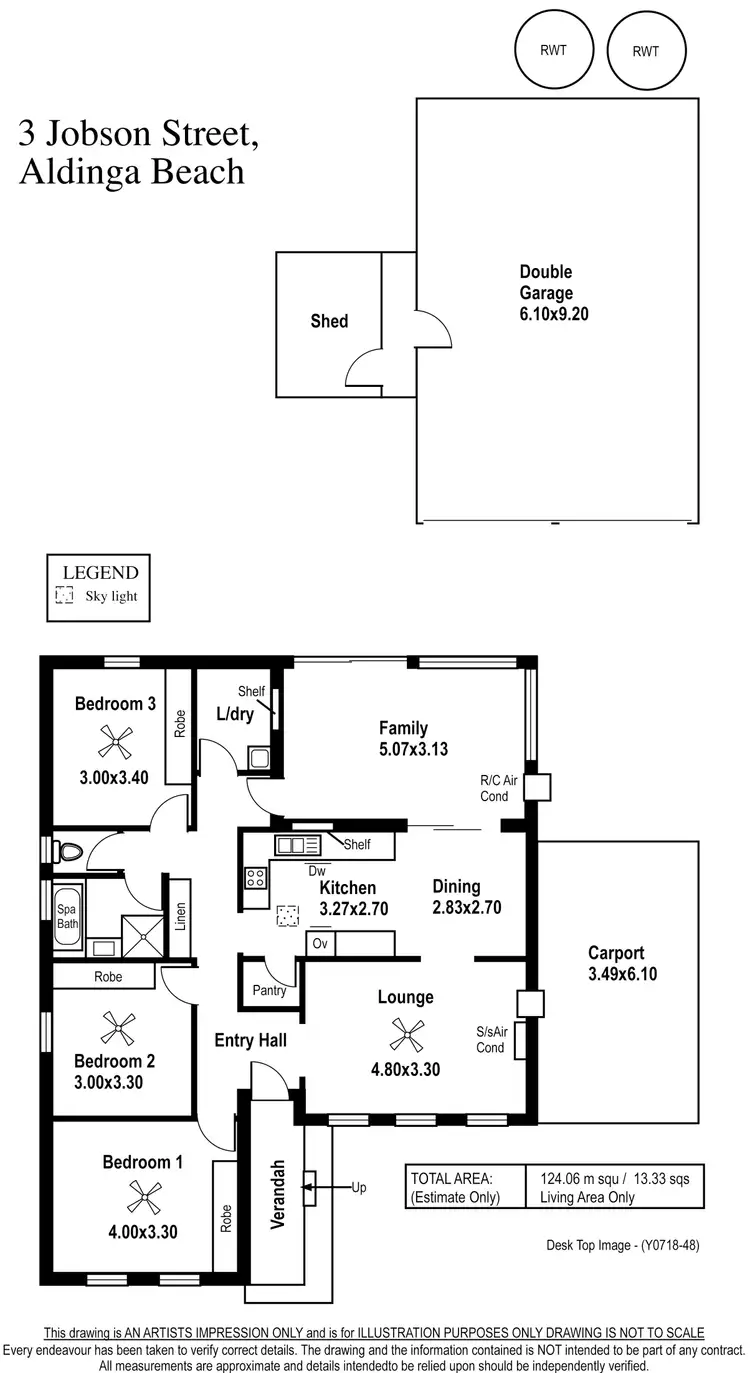 Floorplan of Homely house listing, 3 Jobson Street, Aldinga Beach SA 5173