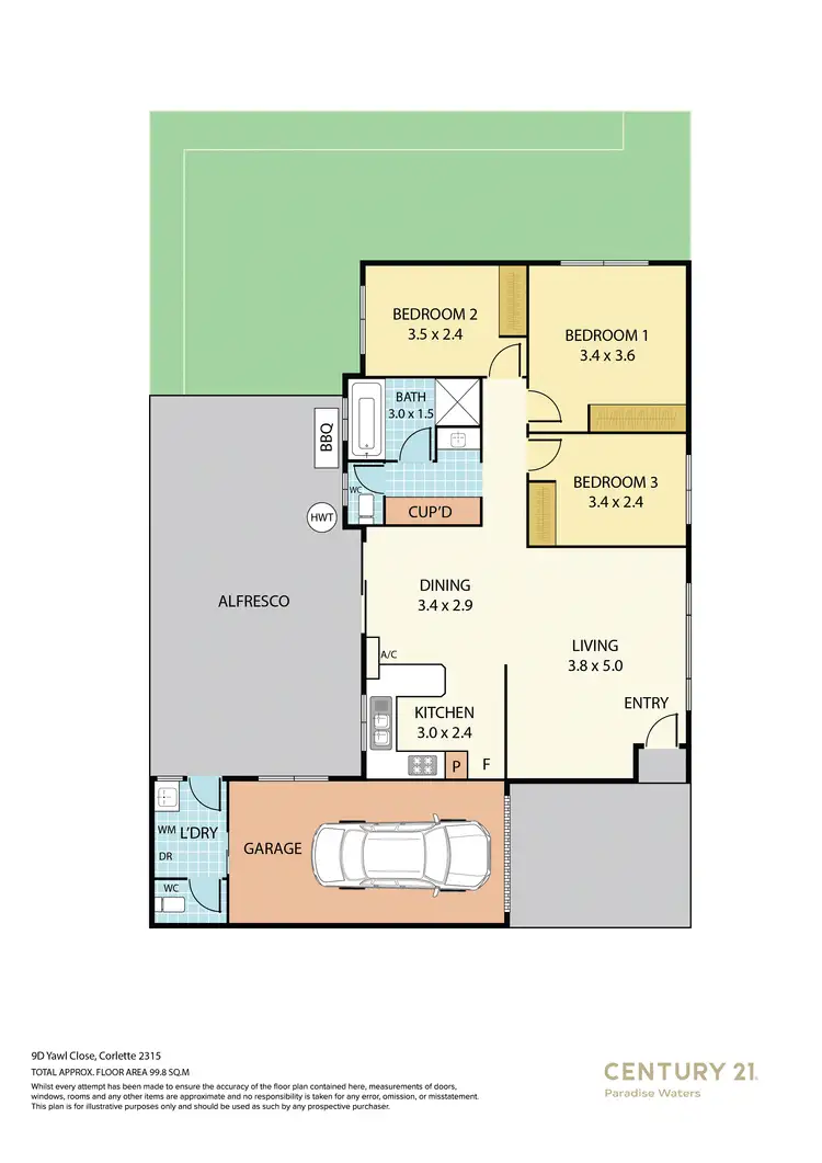Floorplan of Homely villa listing, 9D Yawl Close, Corlette NSW 2315