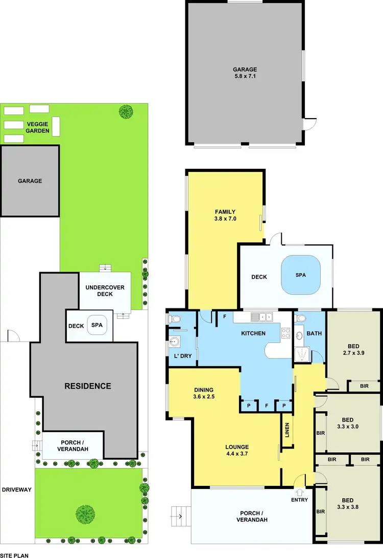 Floorplan of Homely house listing, 135 Buckley Street, Noble Park VIC 3174
