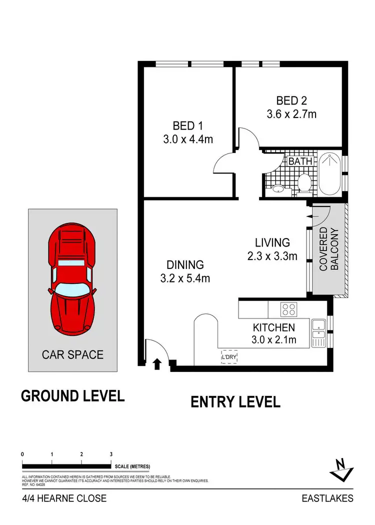 Floorplan of Homely apartment listing, 4/4 Hearne Close, Eastlakes NSW 2018