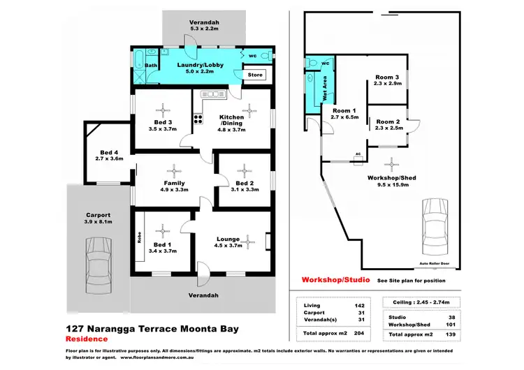 Floorplan of Homely house listing, 127 Narangga Terrace, Moonta Bay SA 5558
