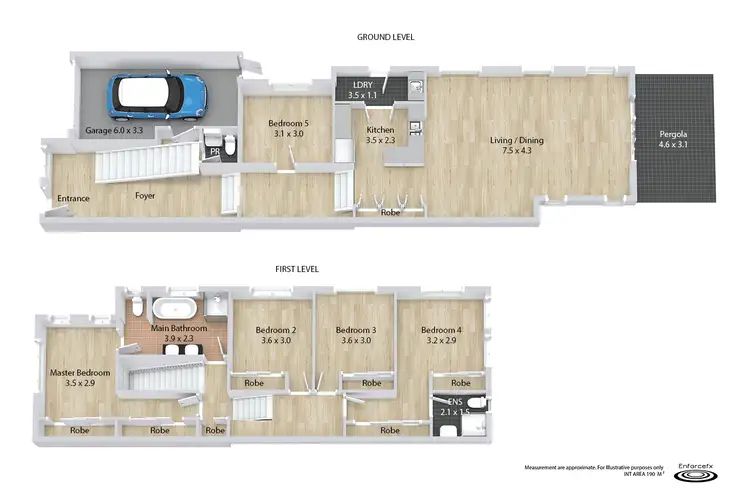 Floorplan of Homely semi-detached listing, 43A Wisdom Street, Guildford West NSW 2161