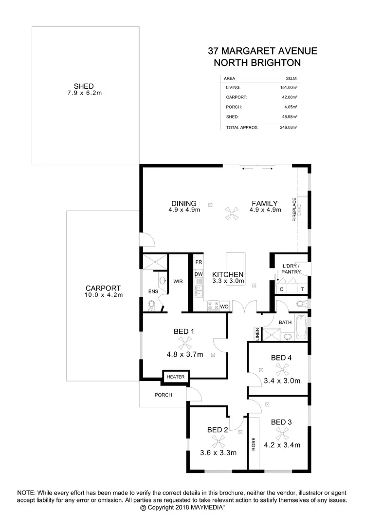 Floorplan of Homely house listing, 37 Margaret Avenue, North Brighton SA 5048