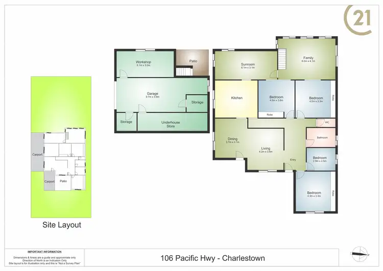Floorplan of Homely house listing, 106 Pacific Highway, Charlestown NSW 2290