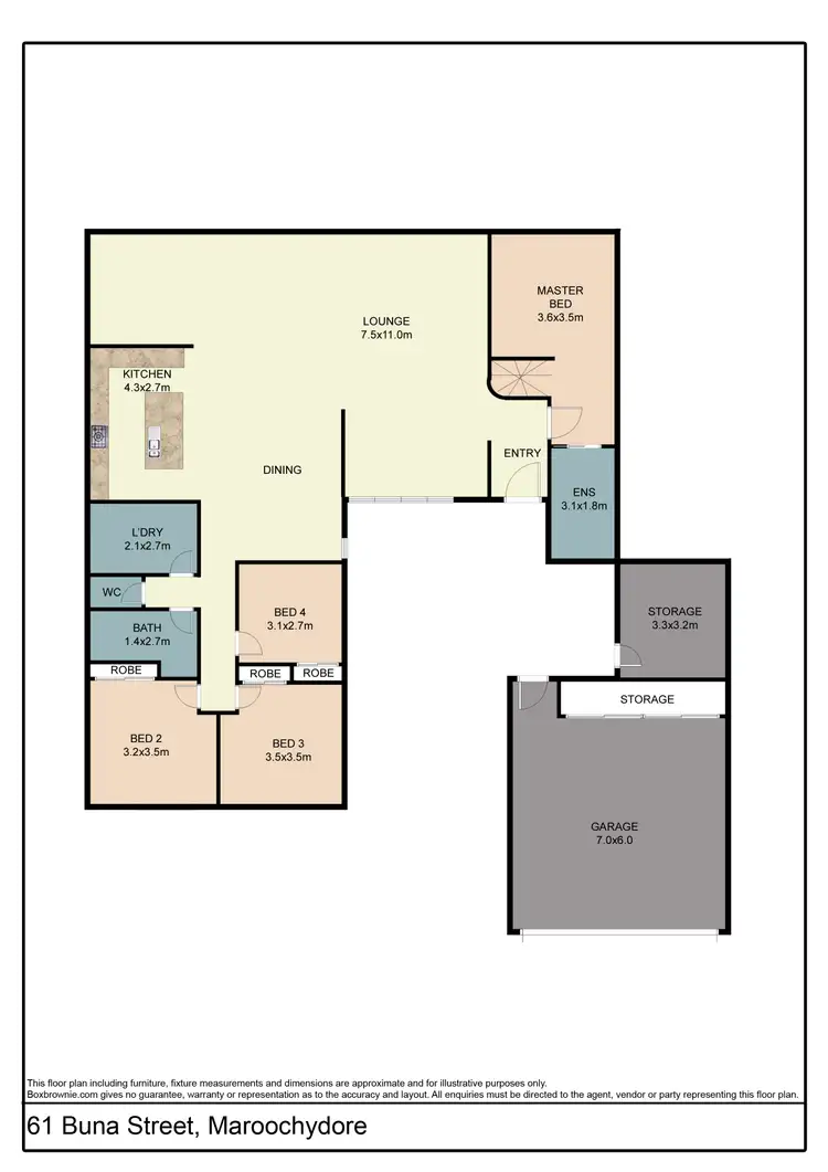 Floorplan of Homely house listing, 61 Buna Street, Maroochydore QLD 4558