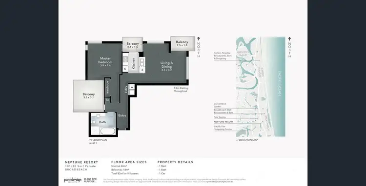 Floorplan of Homely unit listing, 101/30 Surf Parade, Broadbeach QLD 4218
