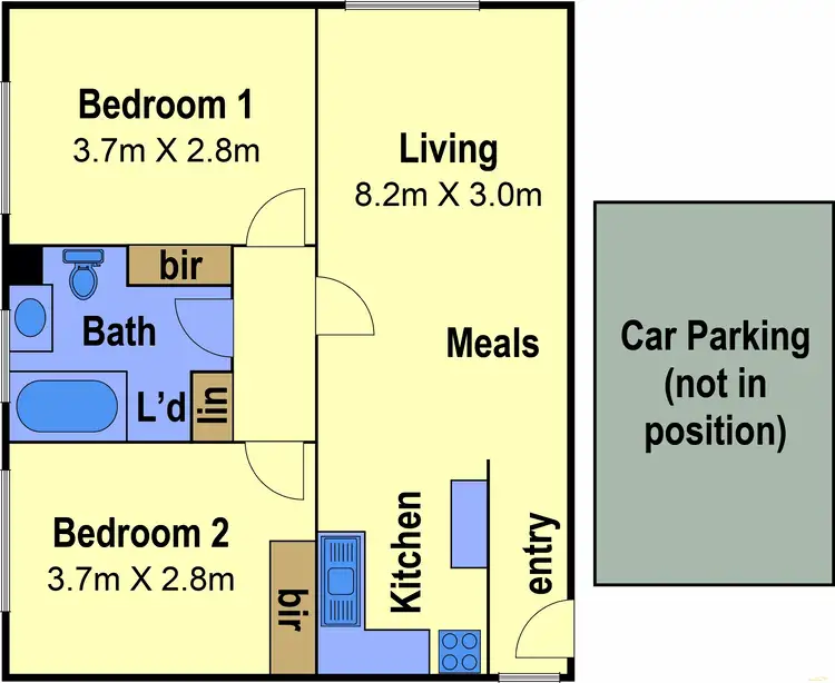 Floorplan of Homely apartment listing, 12/118 Holmes Road, Moonee Ponds VIC 3039