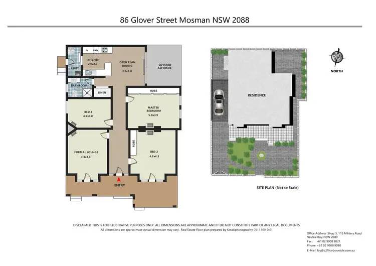 Floorplan of Homely house listing, 1/86 Glover Street, Mosman NSW 2088