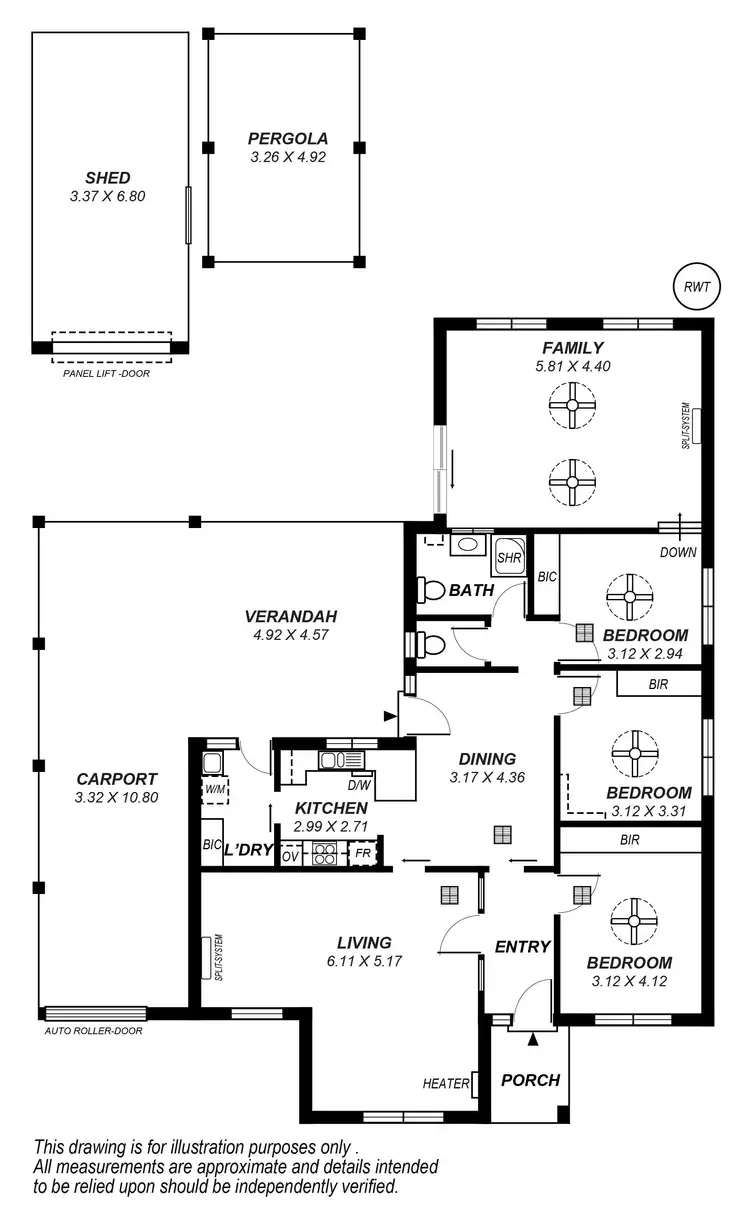 Floorplan of Homely house listing, 22 Ariadne Crescent, Modbury Heights SA 5092